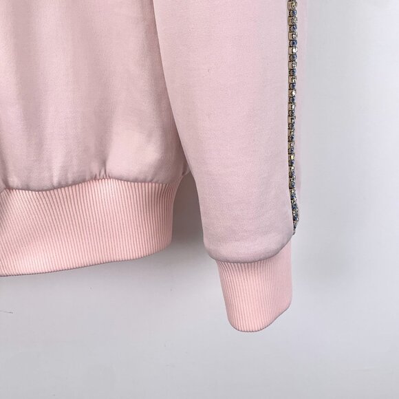 Miu Miu Pink Sequin & Diamond-Embellished Long-Sleeve Zip Jacket Size S - Picture 6 of 8